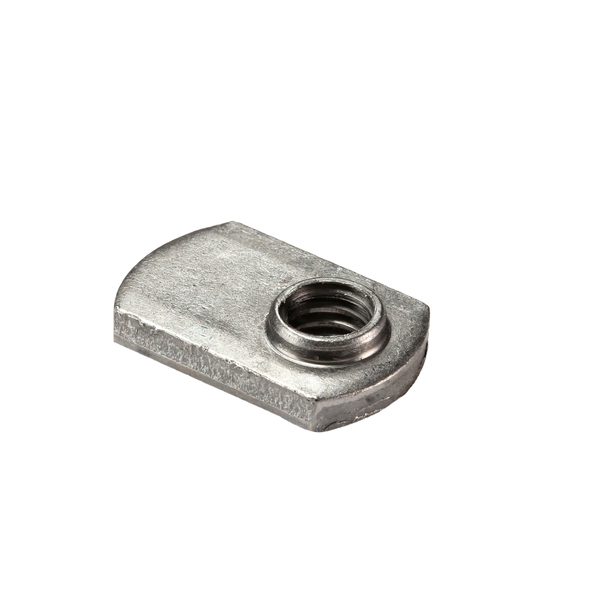 Zoro Select Tab Weld Nut, 5/16"-18, Steel, 0.655 in Wd, 0.999 in Lg, 0.145 in Ht, 1000 PK 31NWS1